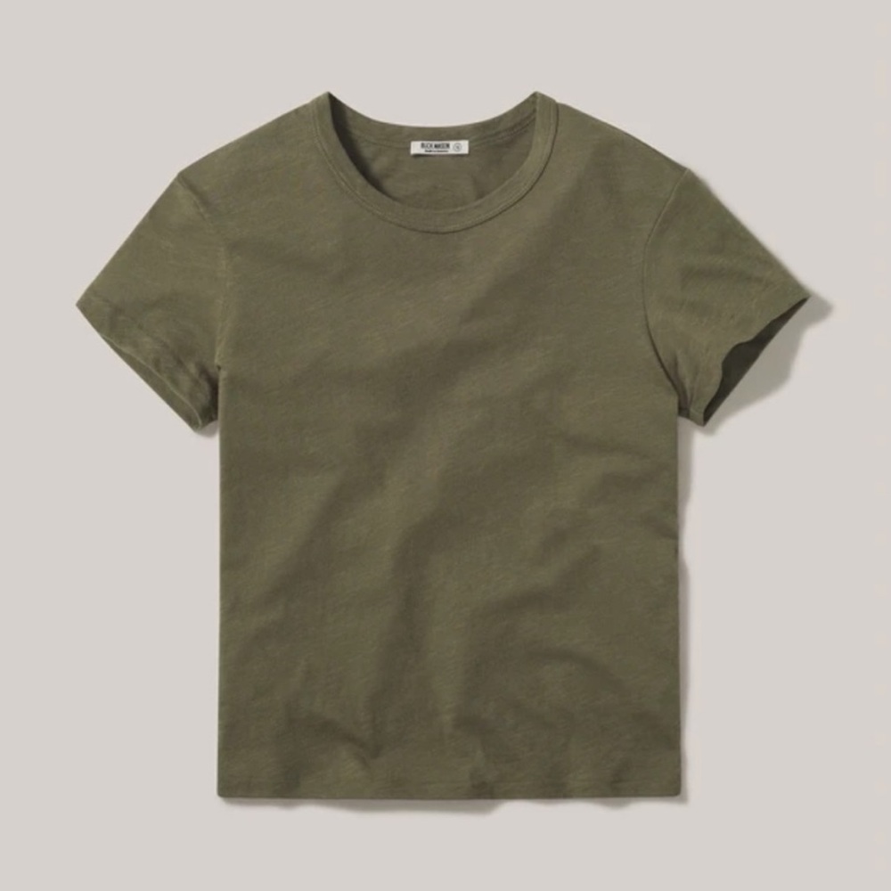 Buck Mason Women’s Slub Easy Crew Turf Green